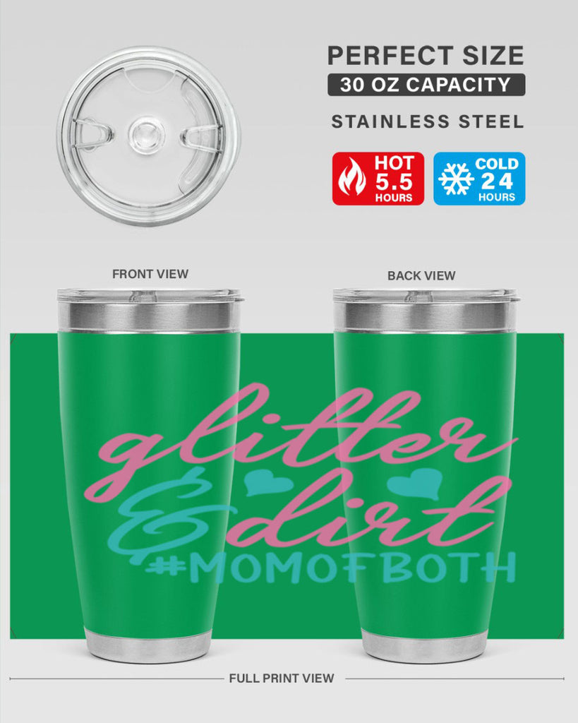 glitter dirt momofboth 265#- mom- Tumbler