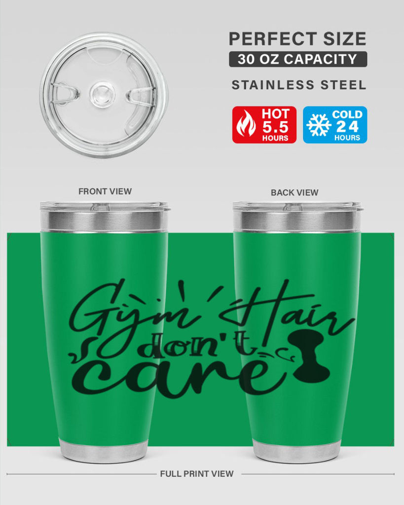 gym hair dont care 43#- gym- Tumbler