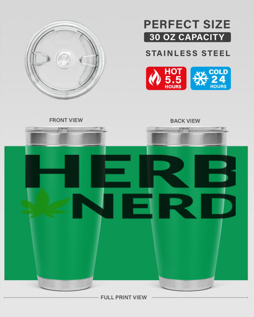 herb nerd 108#- marijuana- Tumbler