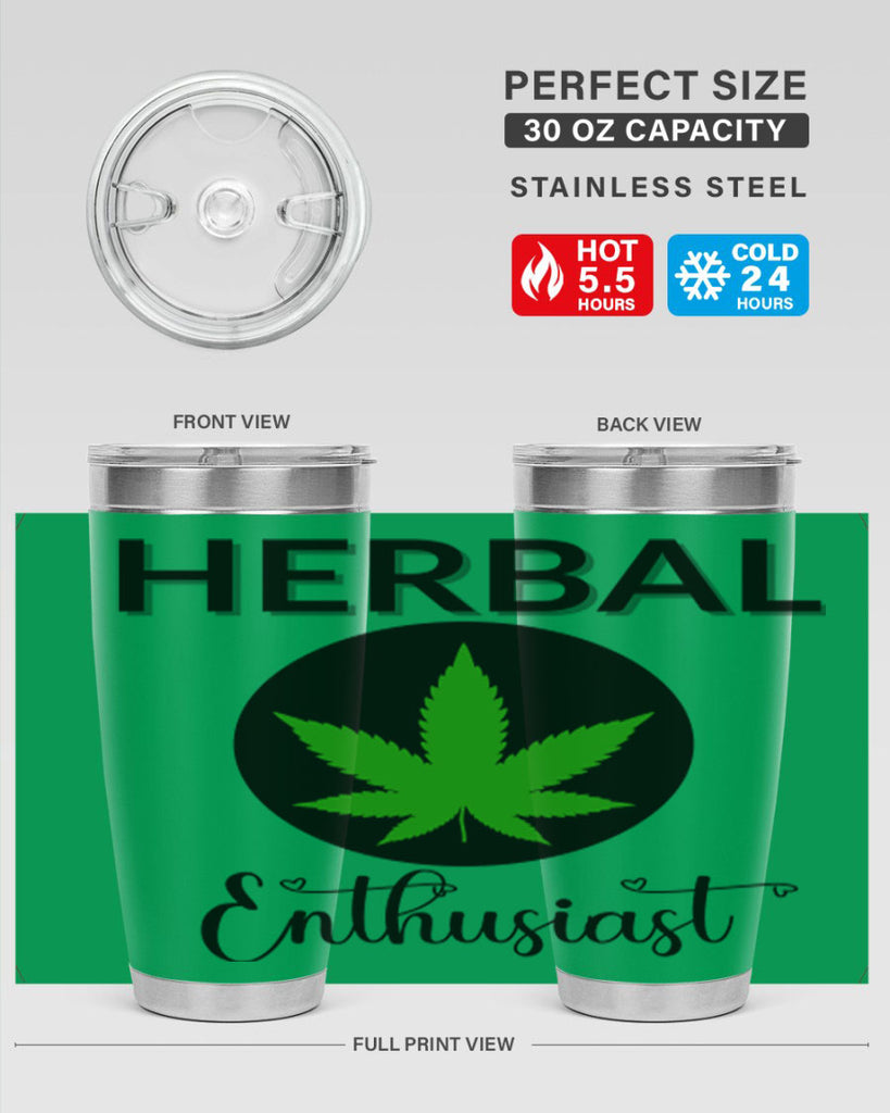 herbal enthusiast 109#- marijuana- Tumbler