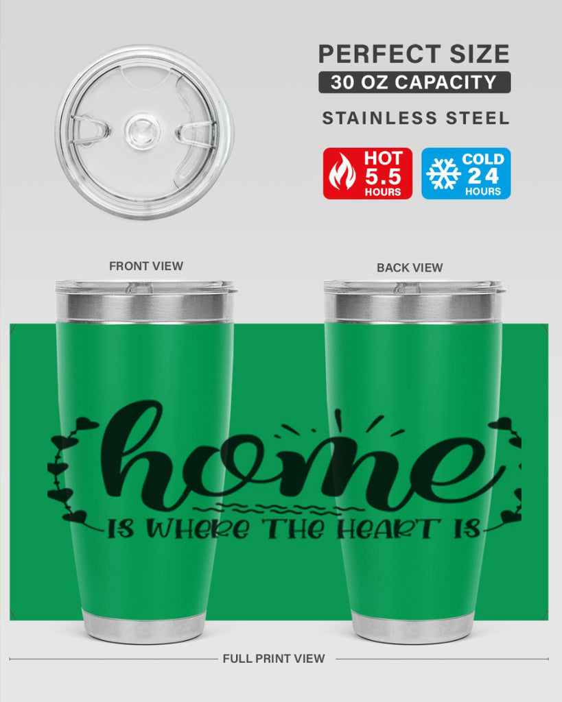 home is where the heart is 38#- home- Tumbler