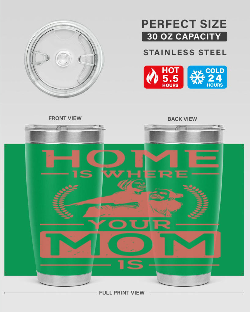 home is where your mom is 74#- mothers day- Tumbler