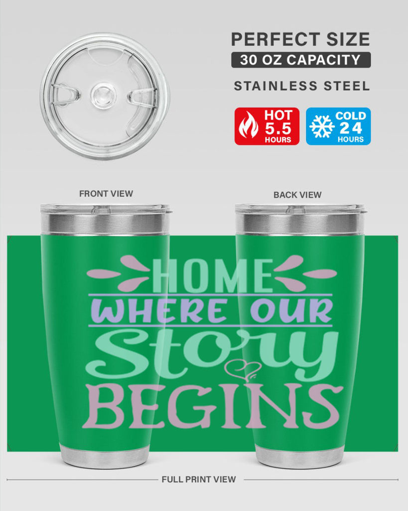 home where our story begins 23#- home- Tumbler