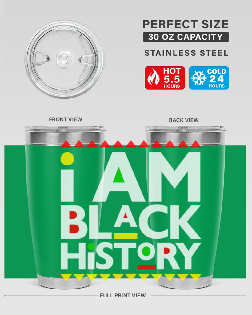 i am black  history 116#- black words phrases- Cotton Tank