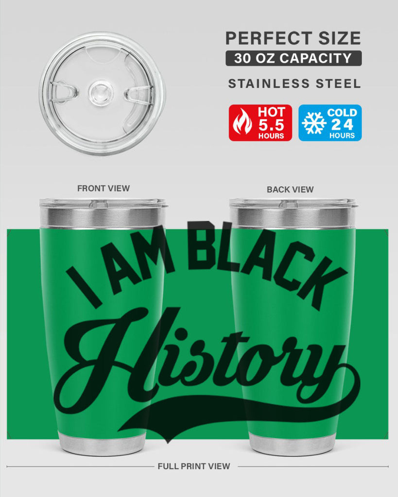 i am black  history 120#- black words phrases- Cotton Tank