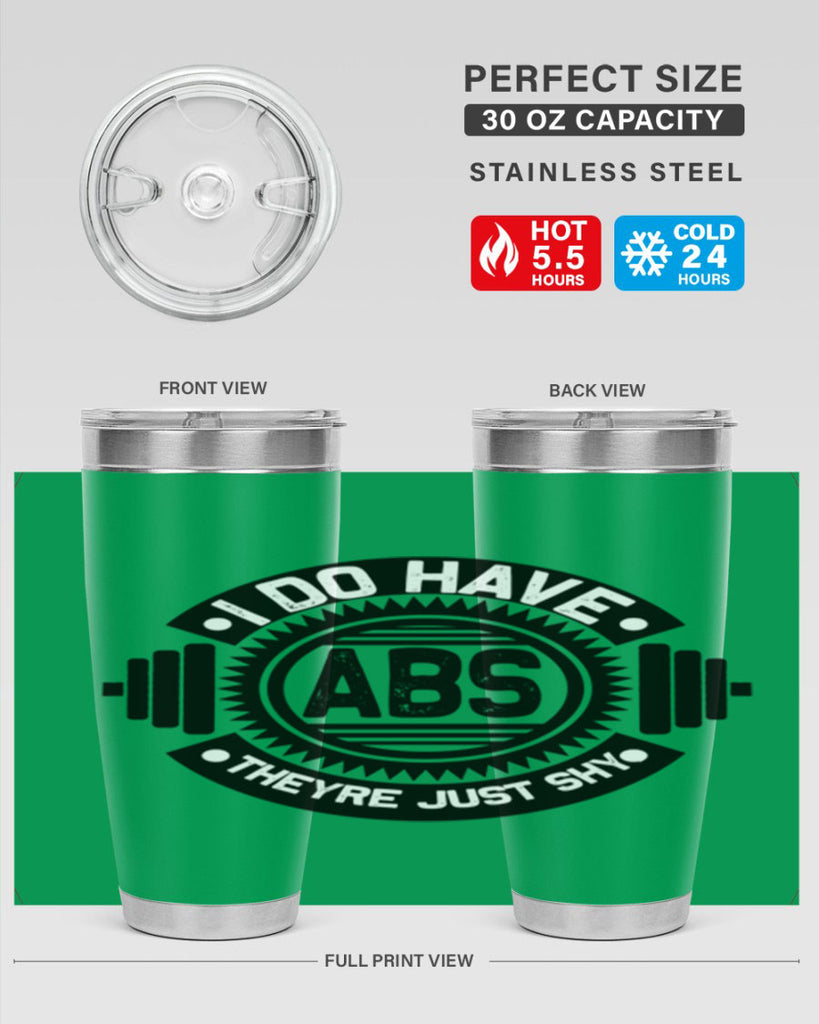 i do have abs 8#- gym- Tumbler