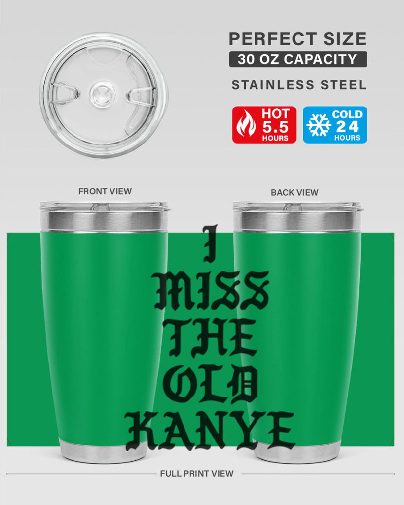 i miss the old kanye pablo 114#- black words phrases- Cotton Tank