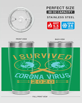 i survived corona virus Style 34#- corona virus- Cotton Tank