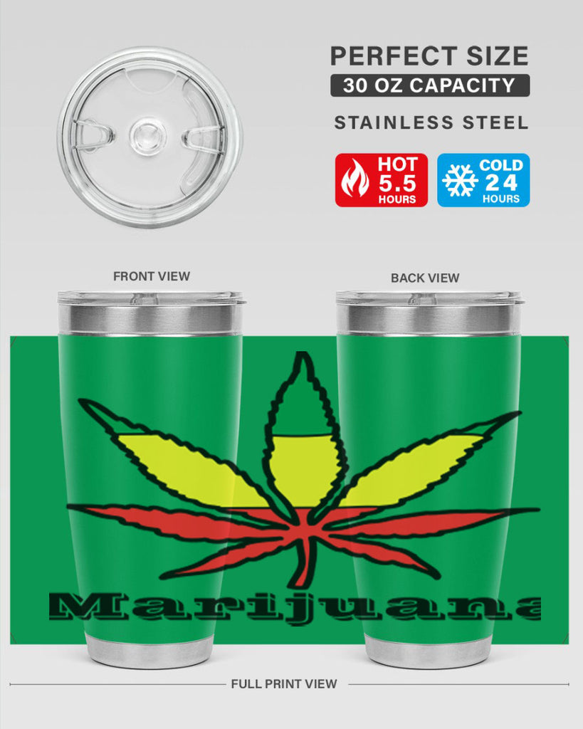 jamican cannabis 164#- marijuana- Tumbler