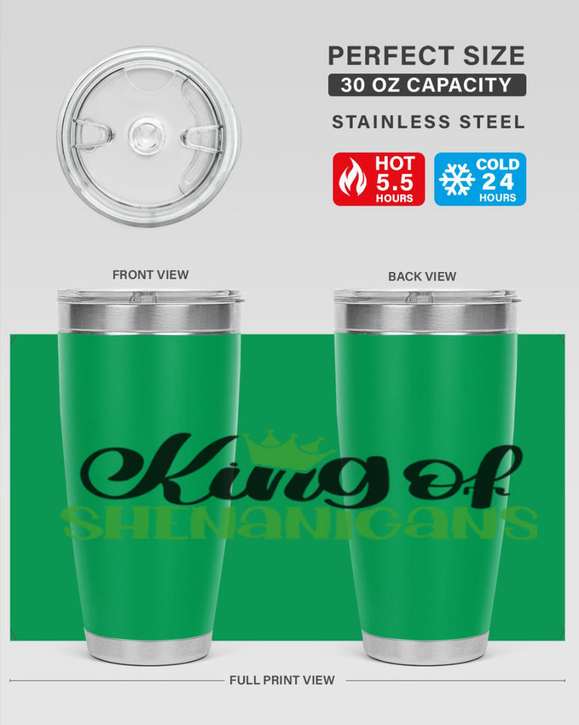 king Of Shenanigans Style 74#- St Patricks Day- Tumbler