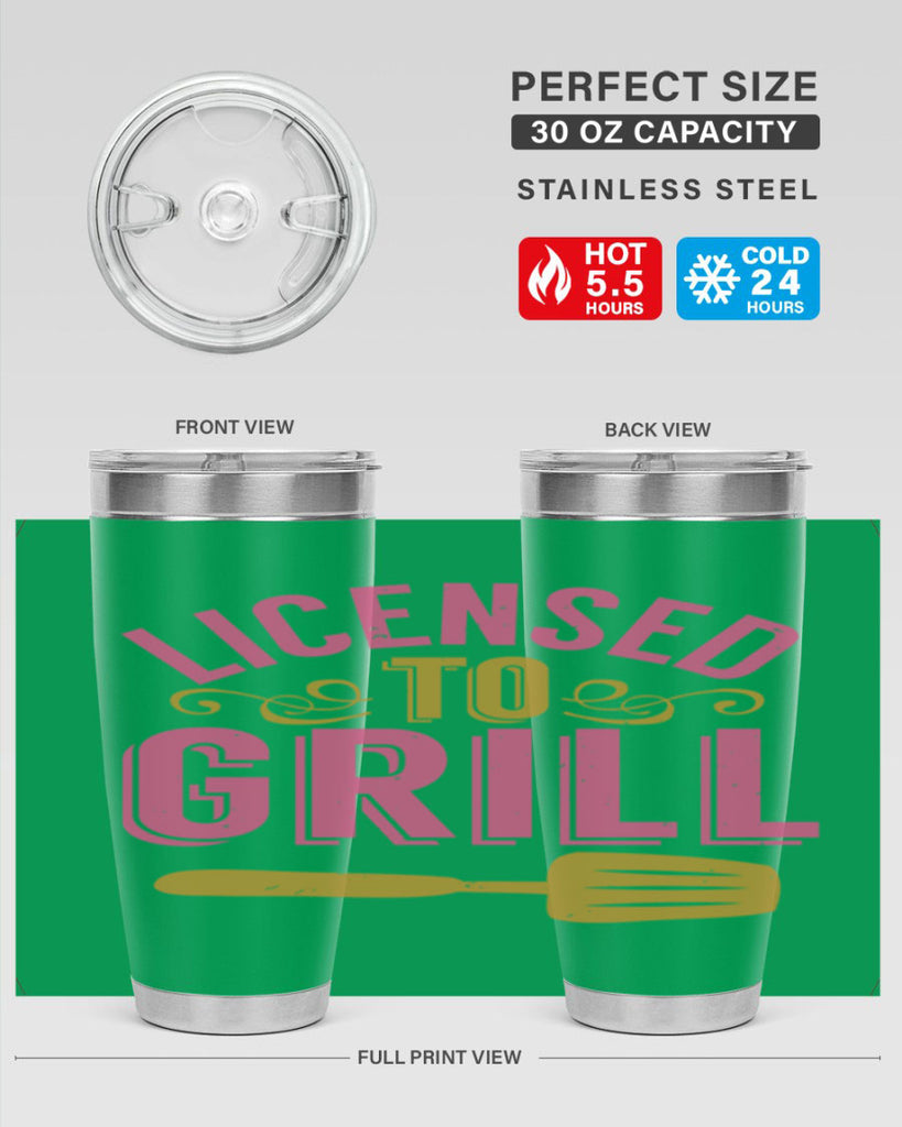 licensed to grill 24#- bbq- Tumbler