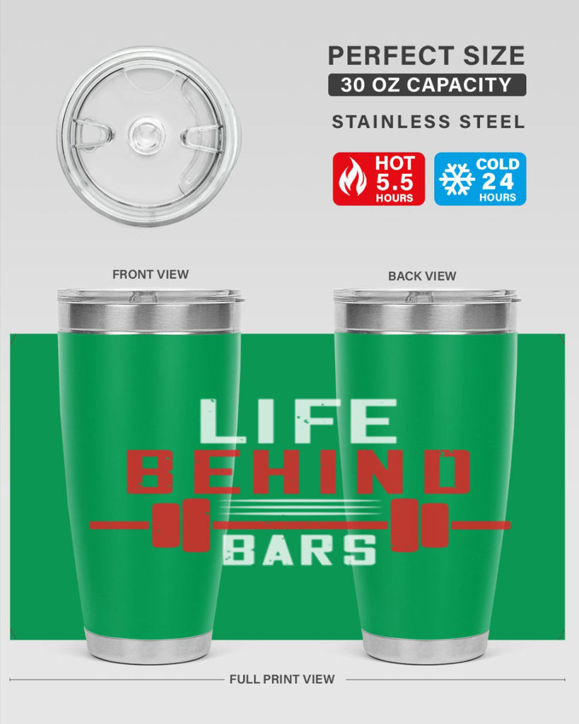 life behind bars 85#- gym- Tumbler