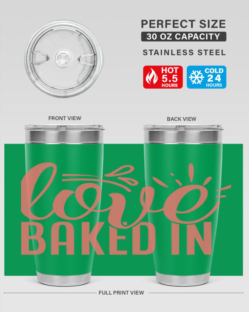 love baked in 13#- kitchen- Tumbler