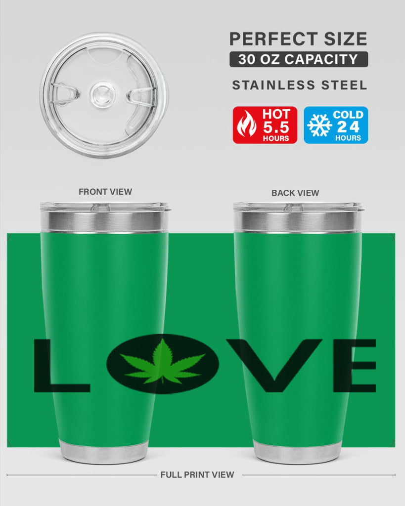 love cannabis 189#- marijuana- Tumbler