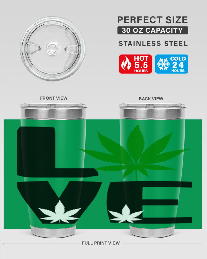 love cannabis 191#- marijuana- Tumbler