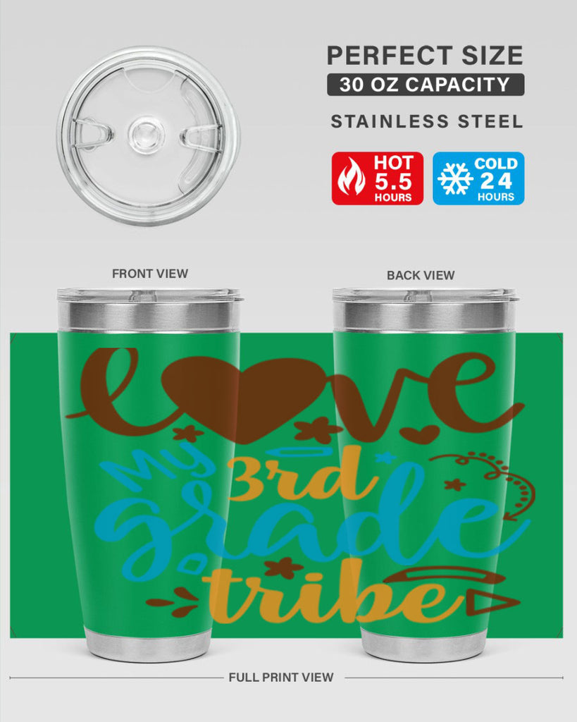 love my 3rd grade tribe 9#- 3rd grade- Tumbler