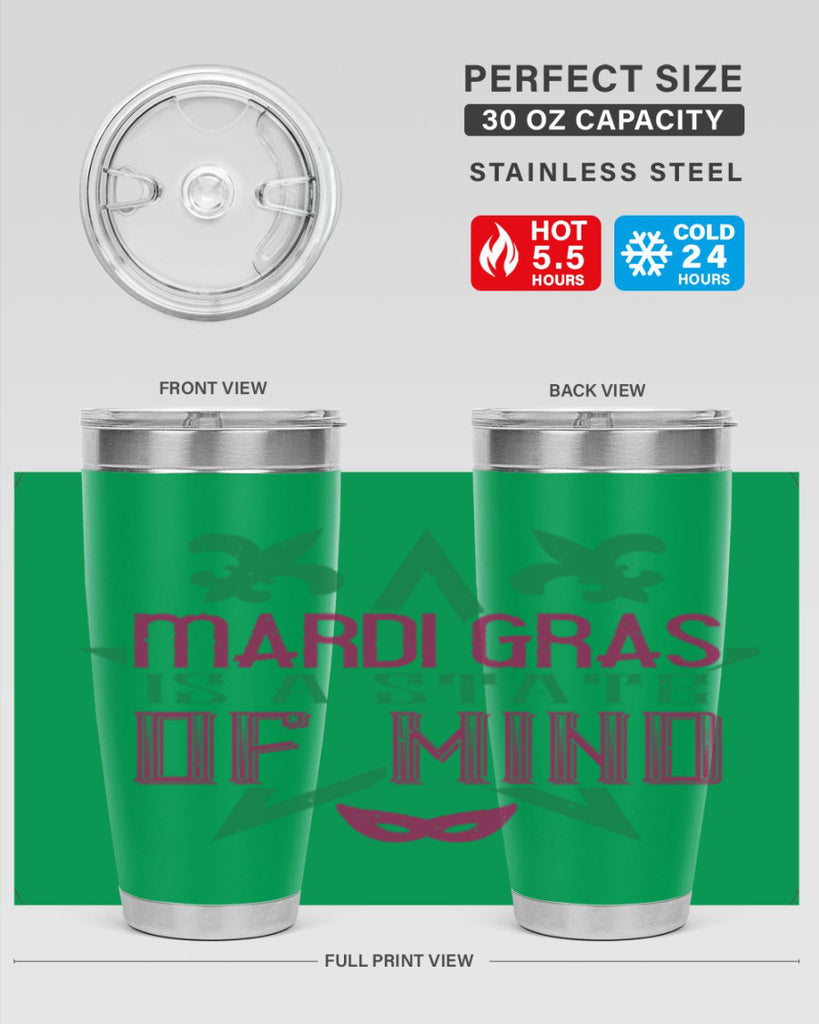 mardi gras is a state of mind 47#- mardi gras- Tumbler