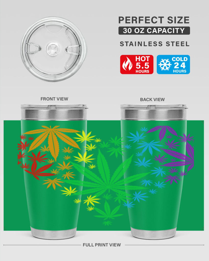 marijuana heart 200#- marijuana- Tumbler