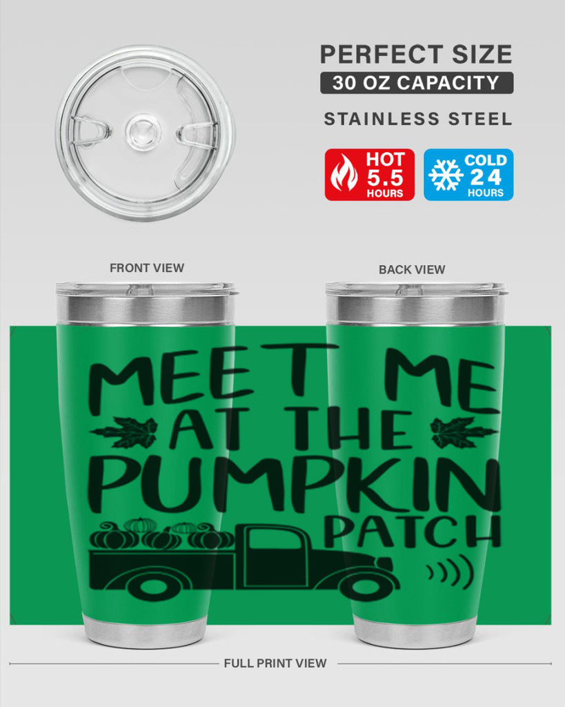meet me at the pumpkin patch 423#- fall- Tumbler