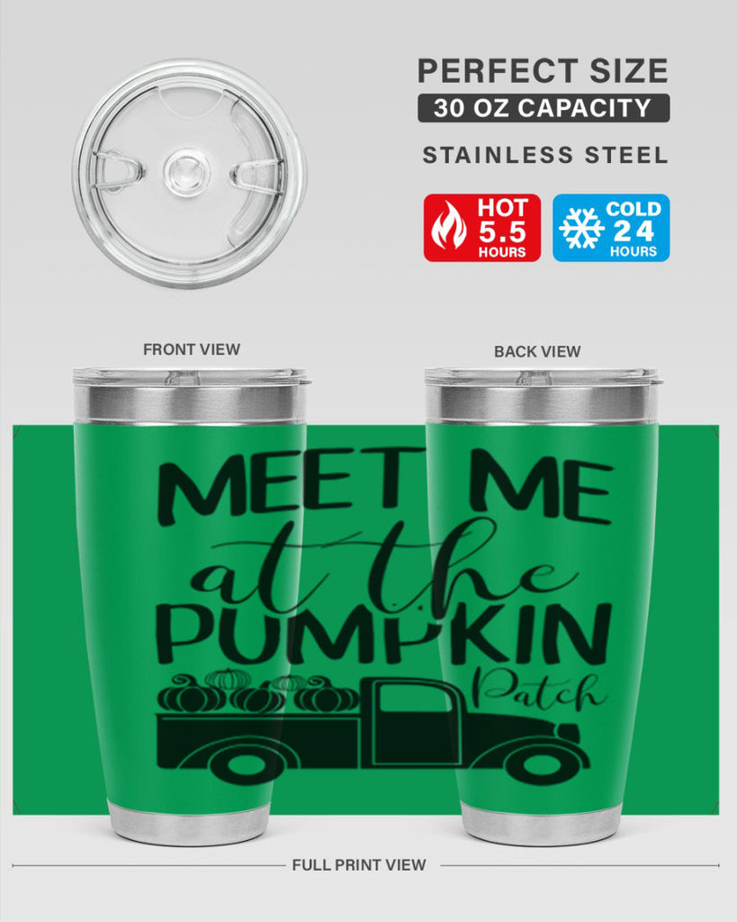 meet me at the pumpkin patch 424#- fall- Tumbler