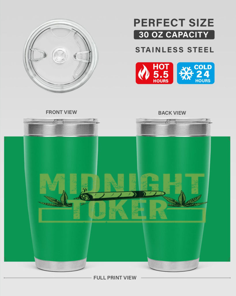 midnight toker 211#- marijuana- Tumbler