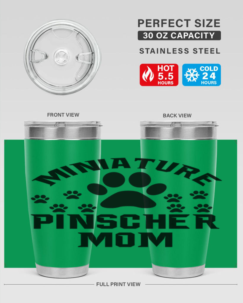 miniature pinscher mom 129#- mom- Tumbler