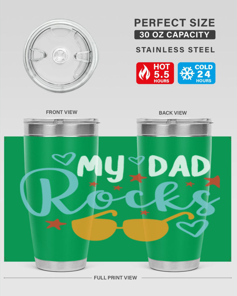 my dad rocks 83#- fathers day- Tumbler