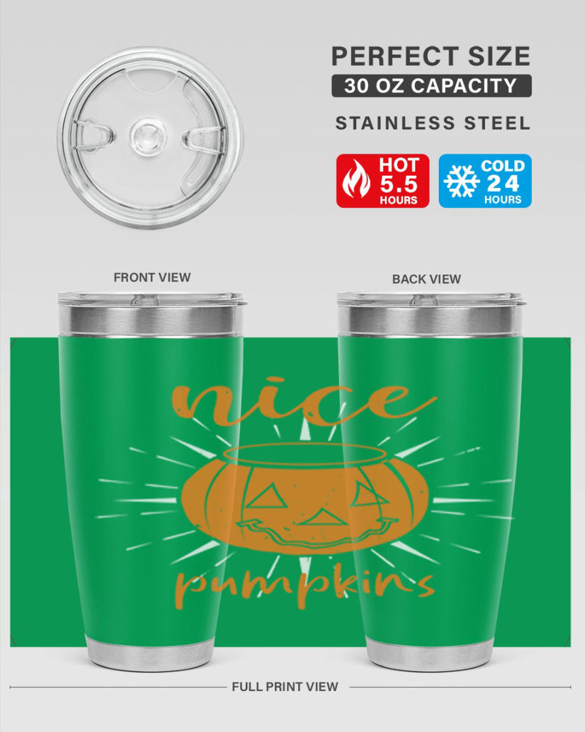 nice pumpkins 138#- halloween- Tumbler