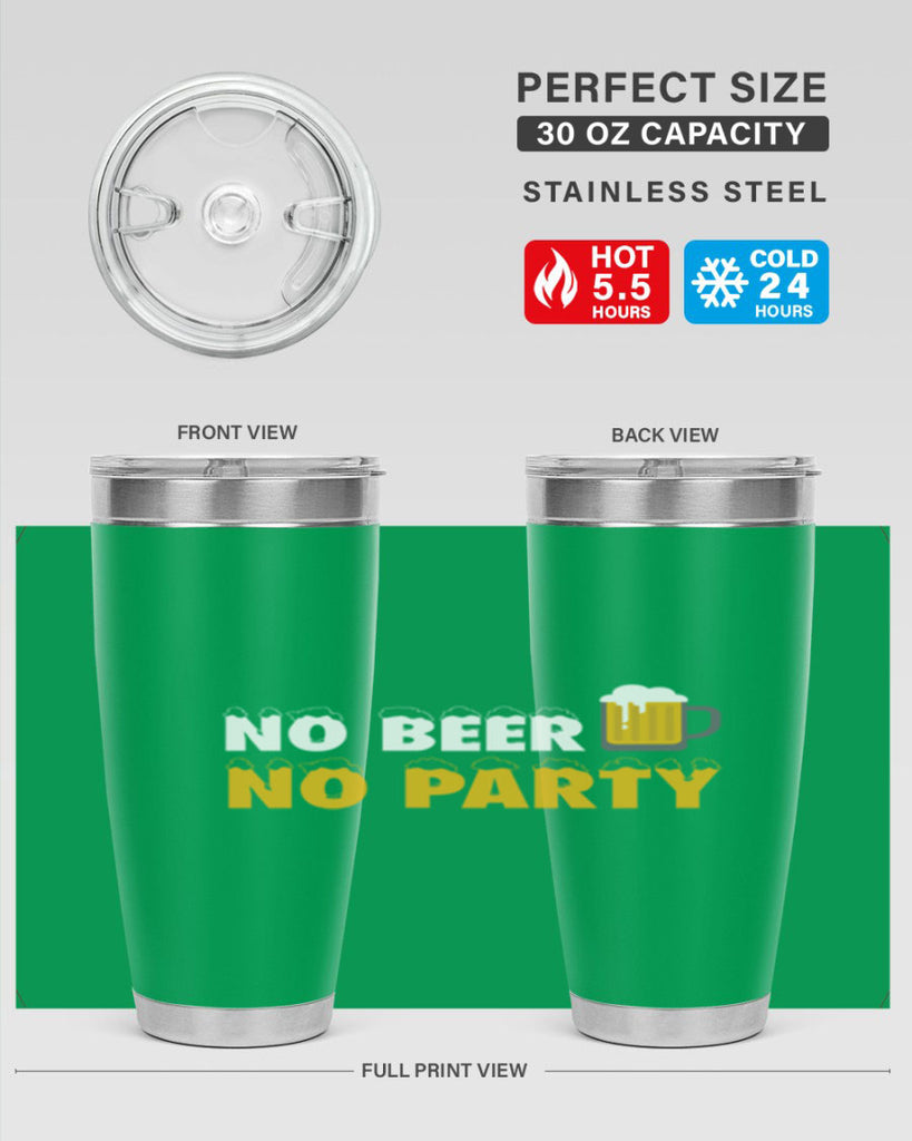 no beer no party 57#- beer- Tumbler