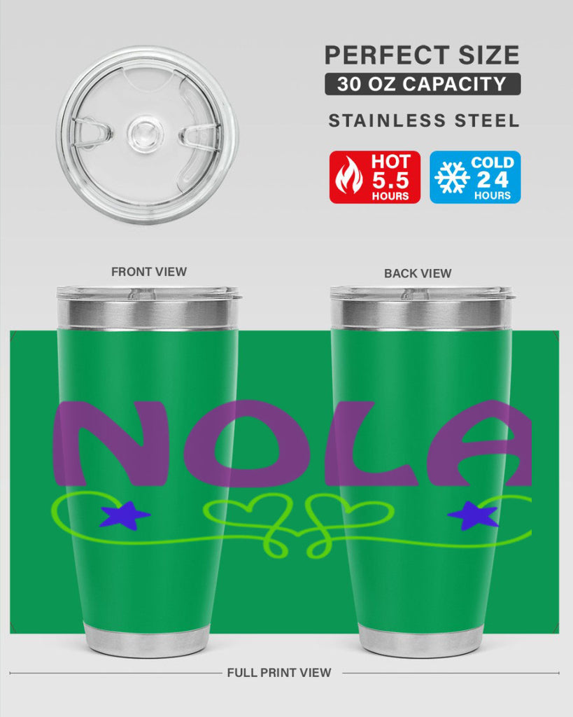 nola 5#- mardi gras- Tumbler