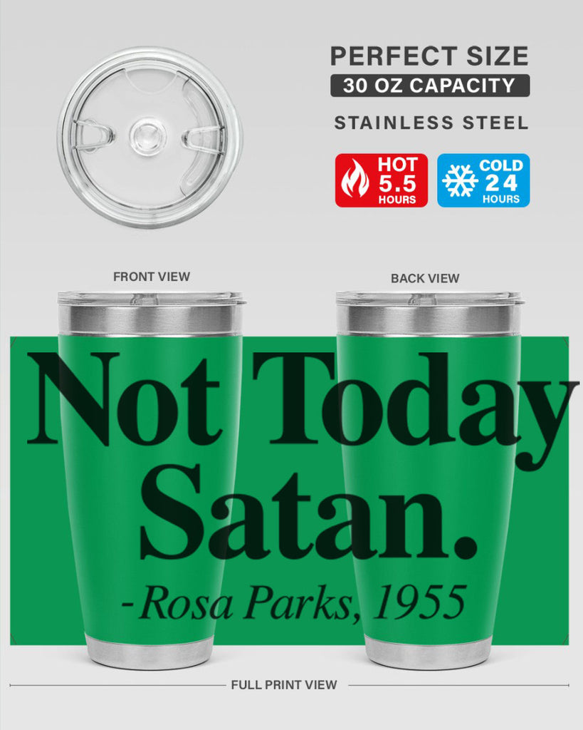 not today satan rosa parks 59#- black words phrases- Cotton Tank