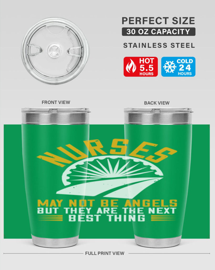 nurses may not be angels Style 265#- nurse- tumbler