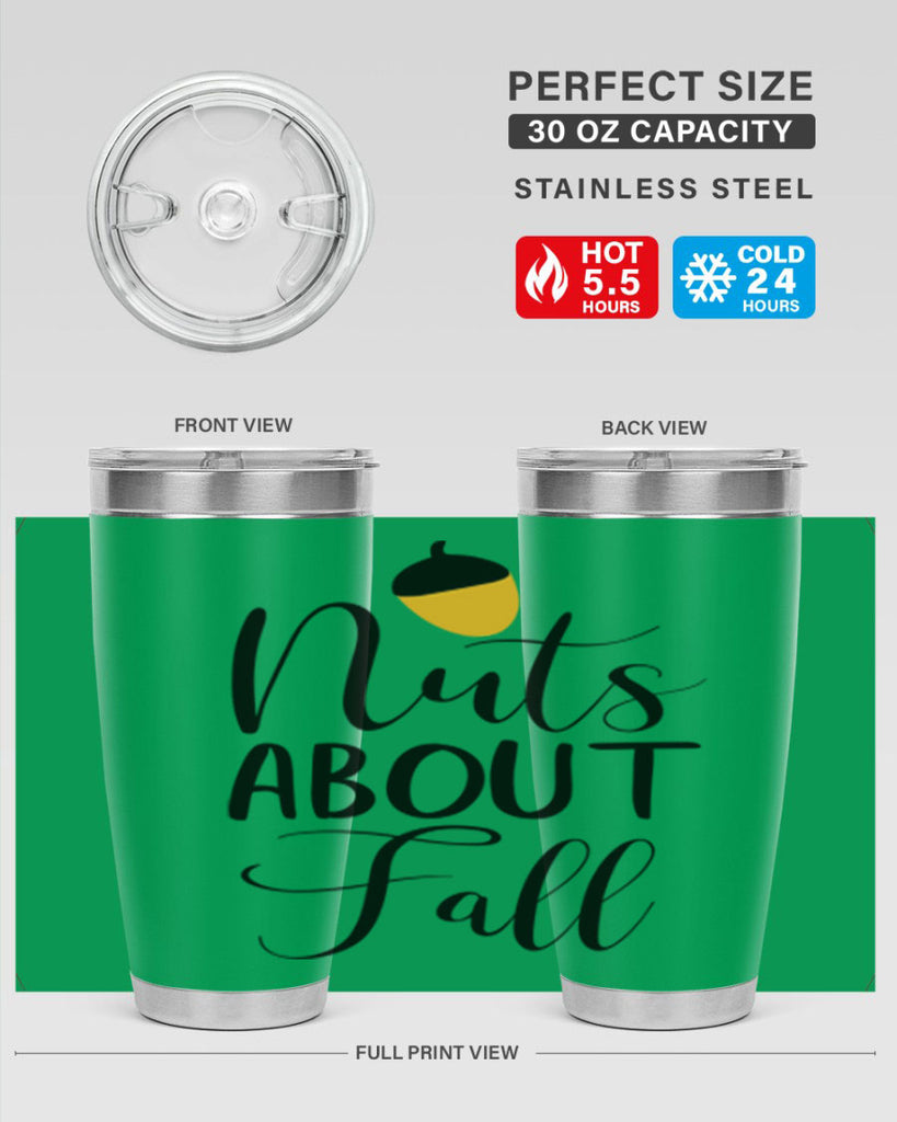 nuts about fall 445#- fall- Tumbler