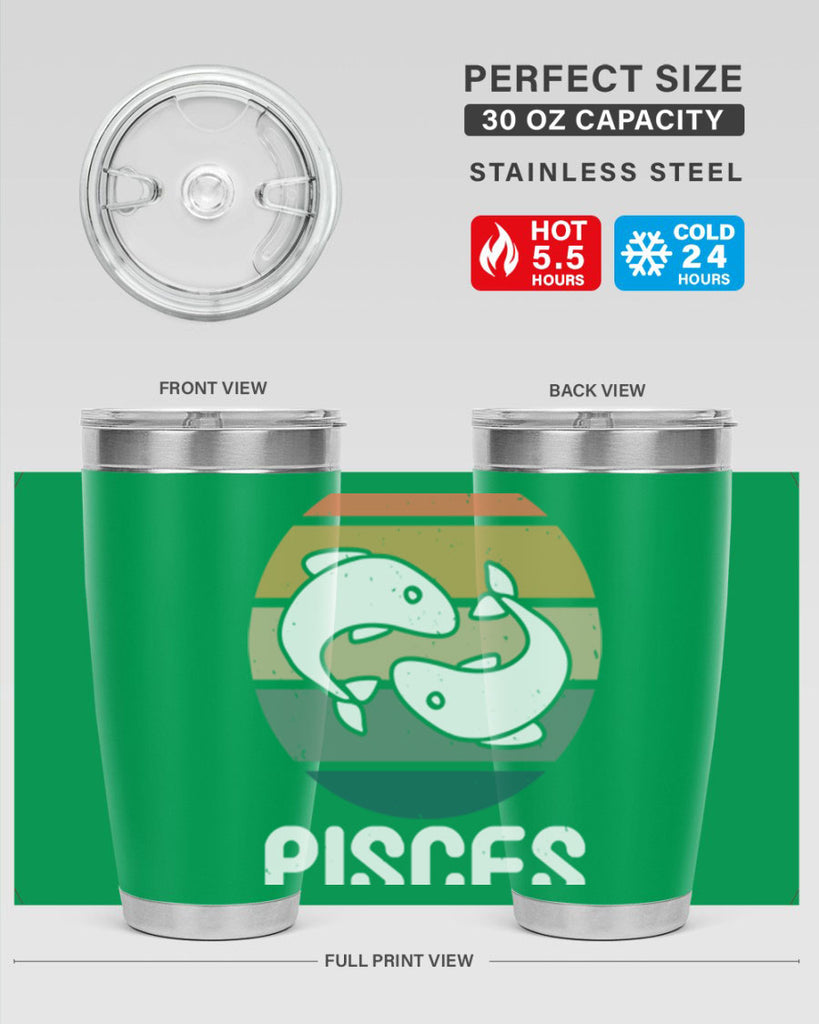 pisces 346#- zodiac- Tumbler