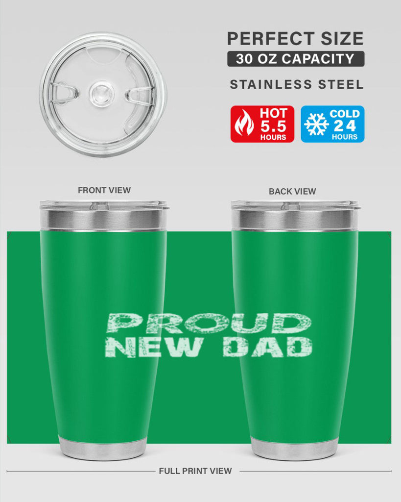 proud new dad 70#- dad- Tumbler