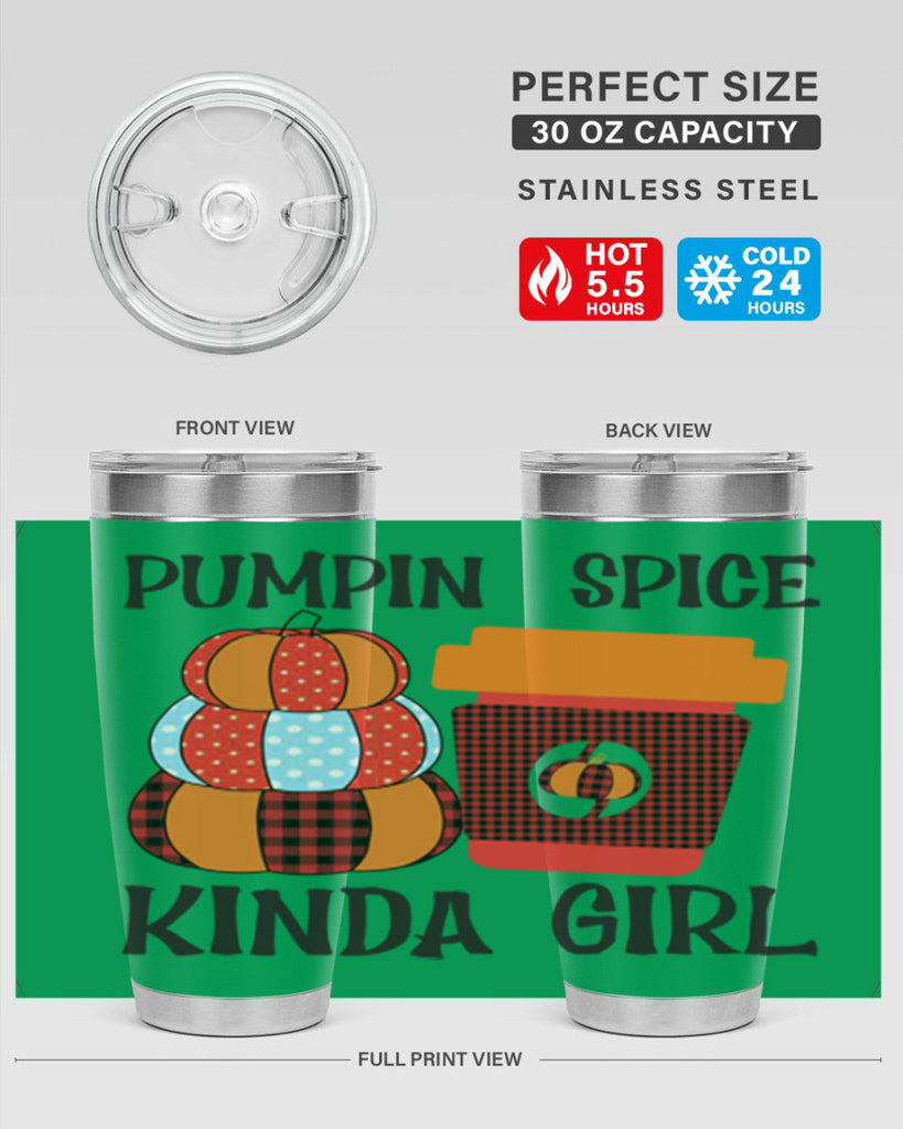 pumpkin spice kinda girl 551#- fall- Tumbler