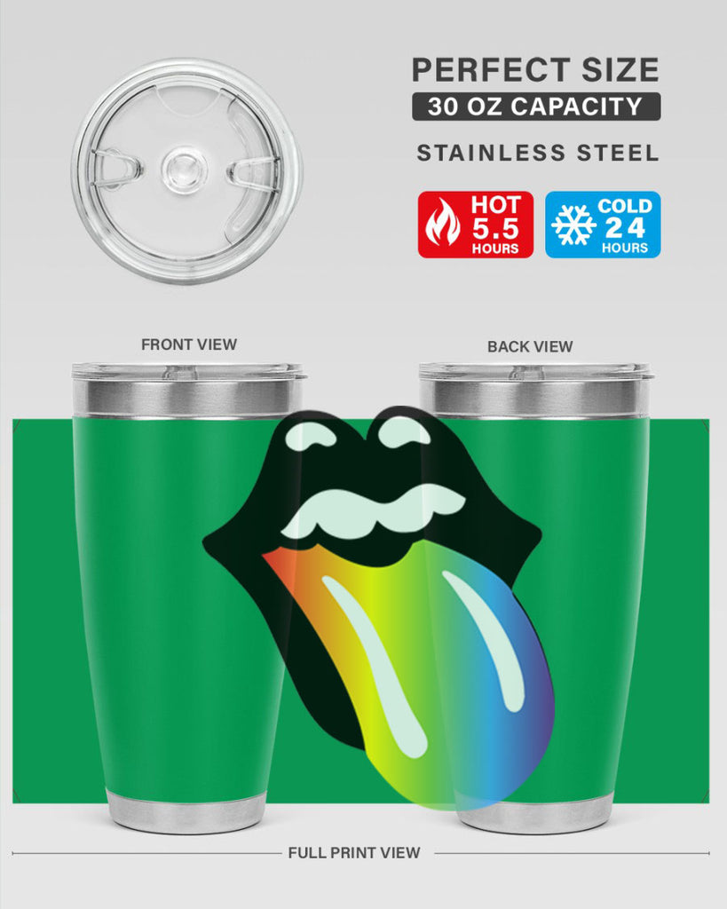 rainbow mouth and tongue 5#- lgbt- Tumbler