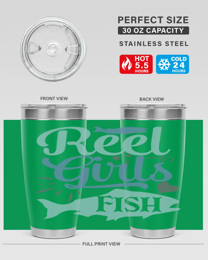 reel girls fish 198#- fishing- Tumbler