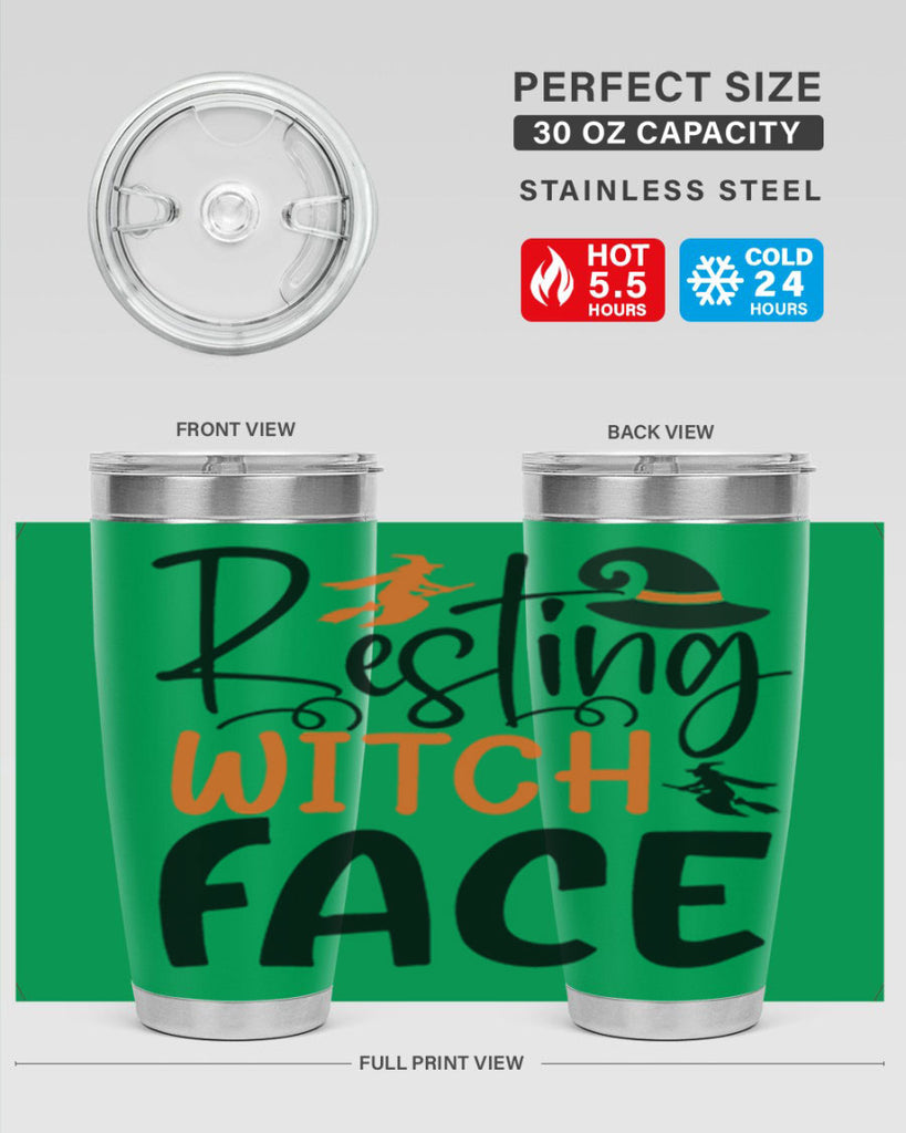 resting witch face 108#- halloween- Tumbler