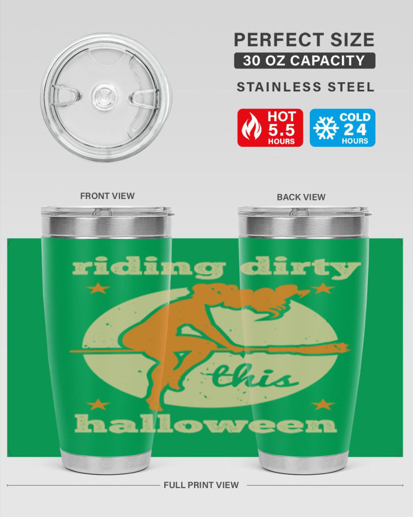 riding dirty this halloween 133#- halloween- Tumbler