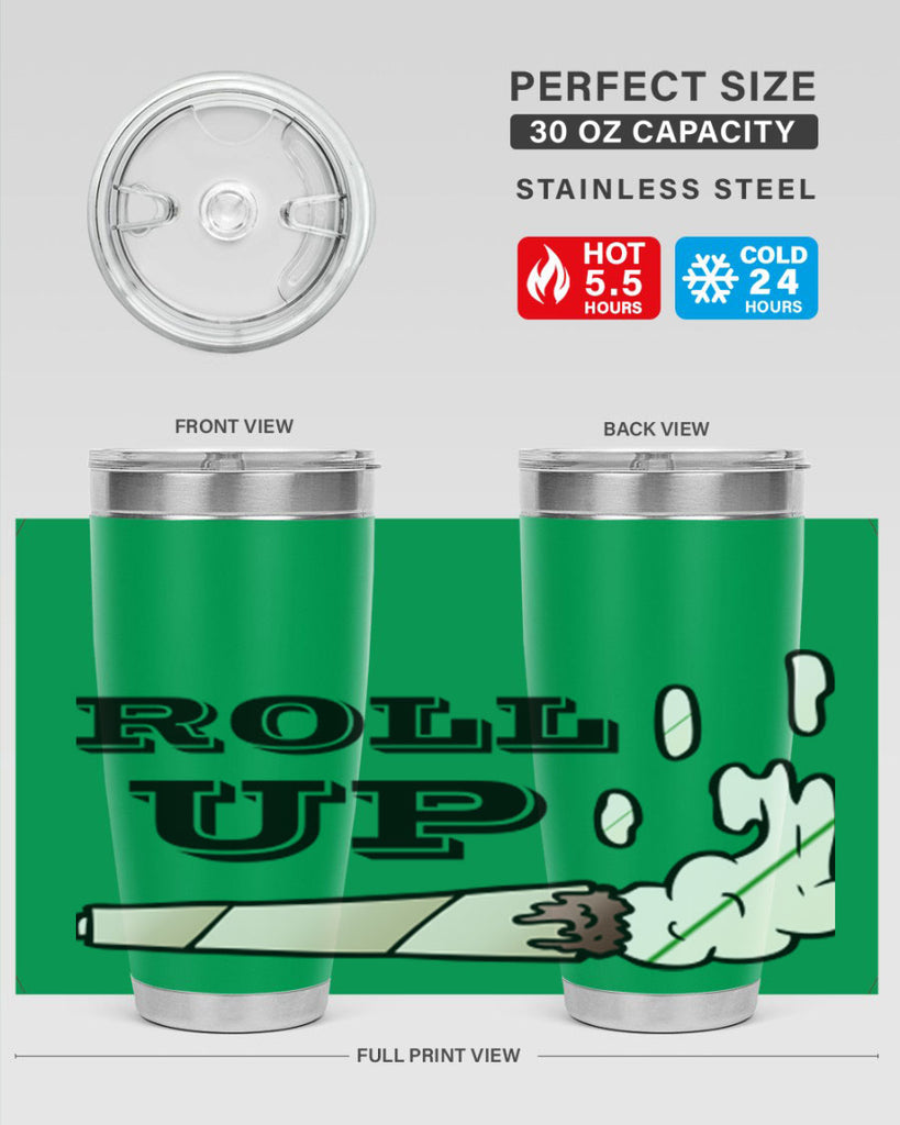 roll up 229#- marijuana- Tumbler