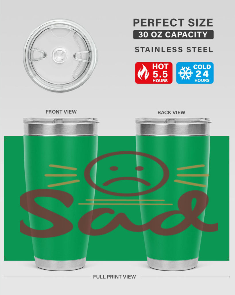 sad 5#- fathers day- Tumbler