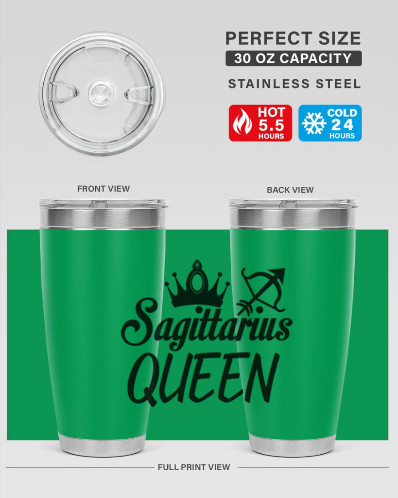 sagittarius queen 412#- zodiac- Tumbler