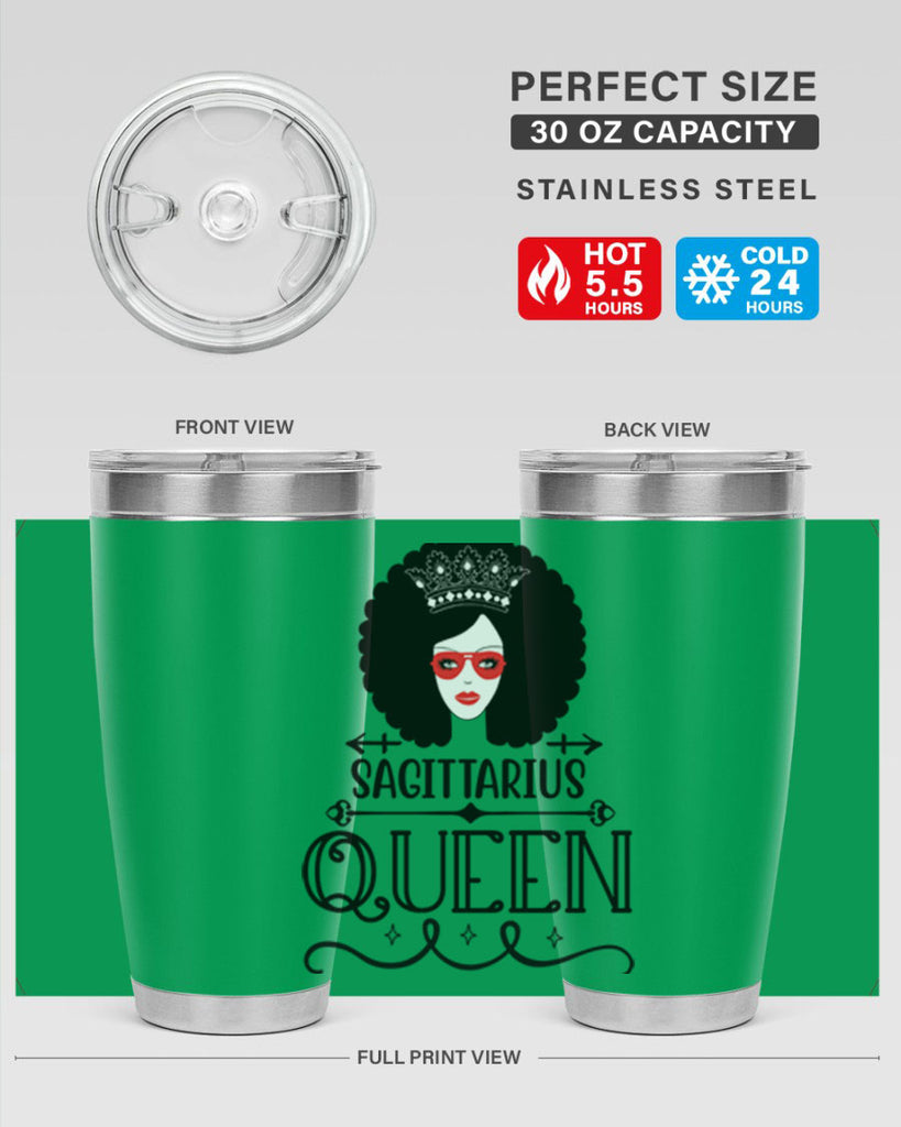 sagittarius queen 414#- zodiac- Tumbler