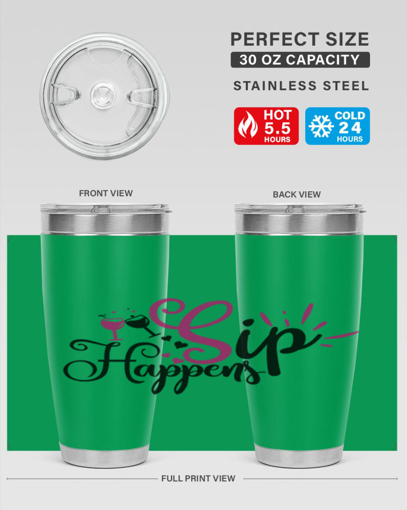 sip happens 163#- wine- Tumbler