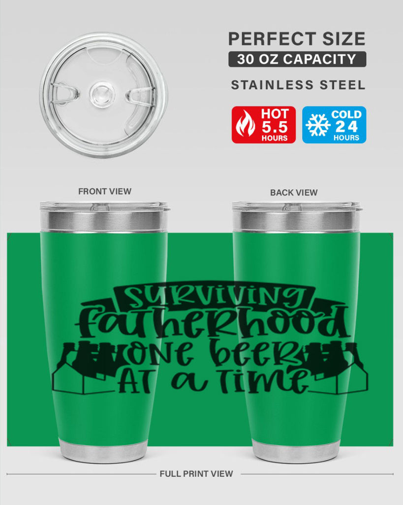 surviving fatherhood one beer at a time 19#- fathers day- Tumbler