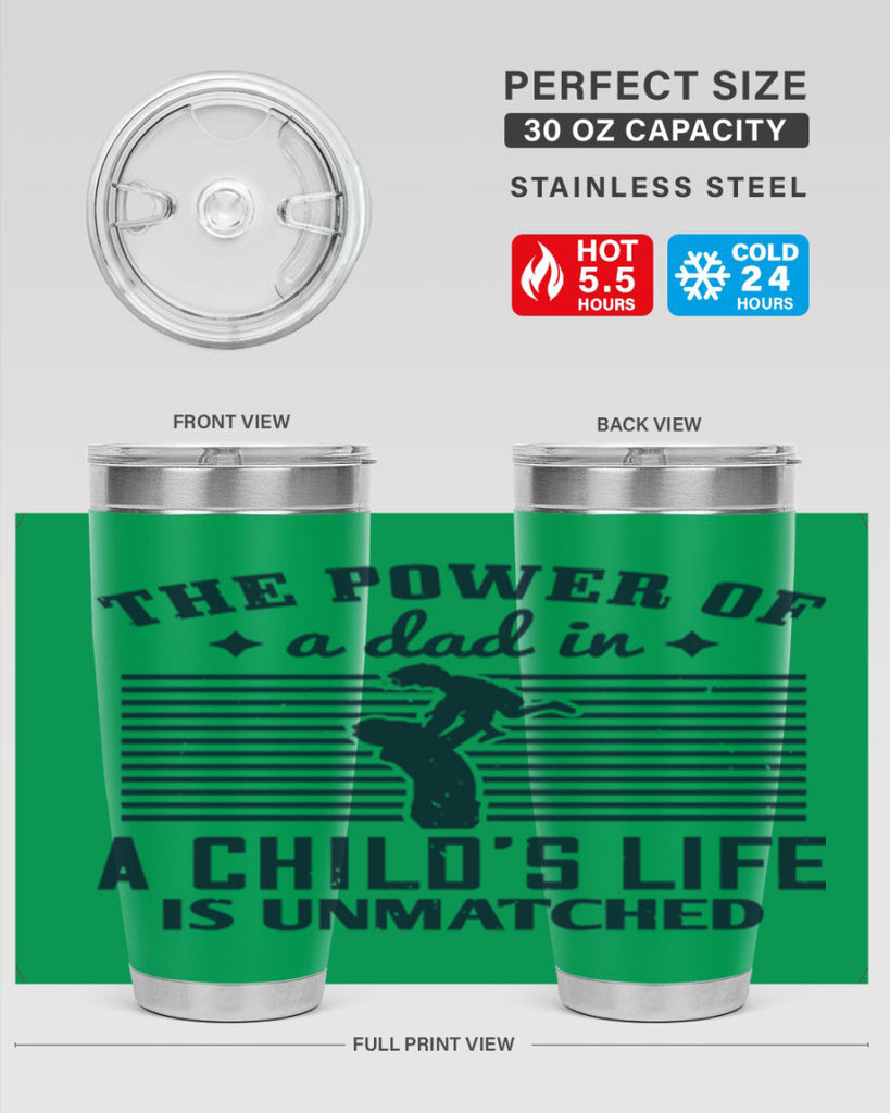 the power of a dad 150#- fathers day- Tumbler