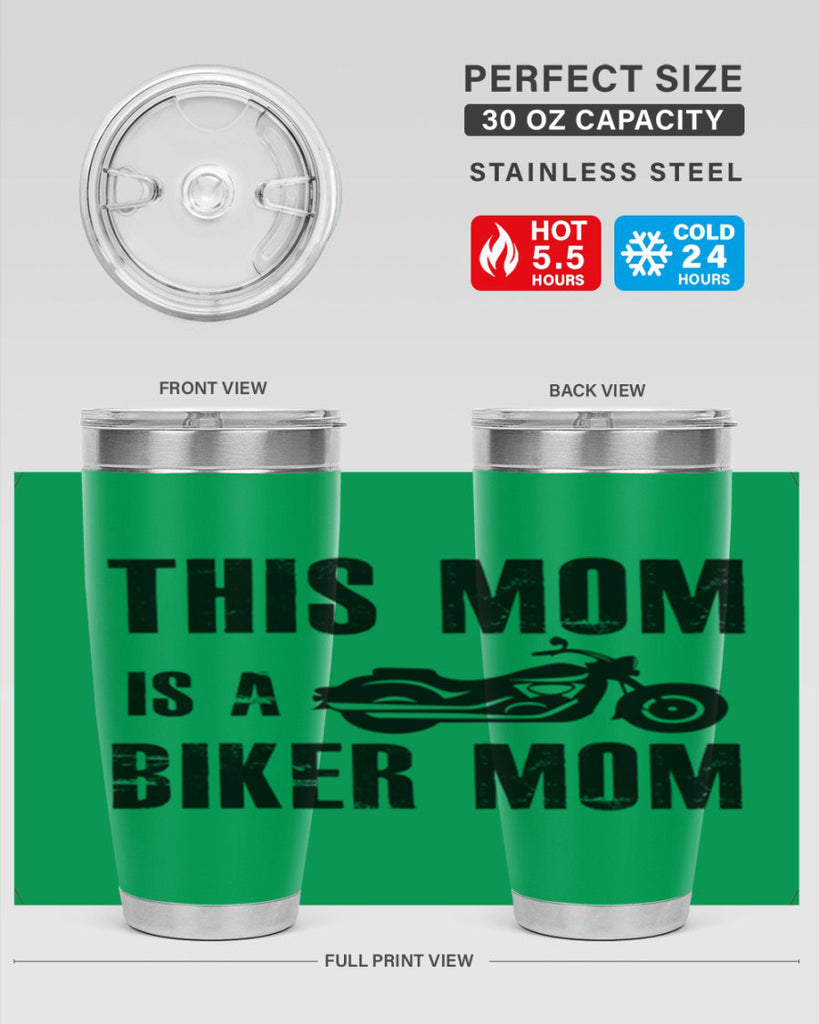 this mom is a biker mom 35#- mom- Tumbler