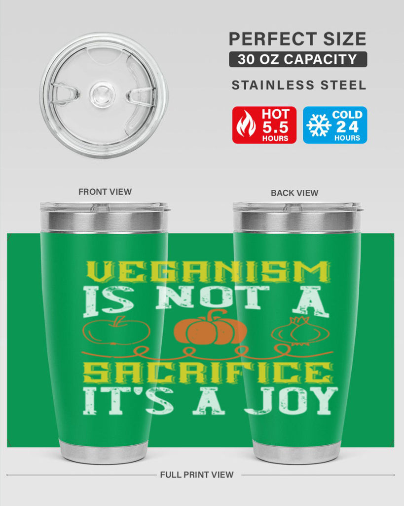 veganism is not a sacrificeits a joy 17#- vegan- Tumbler