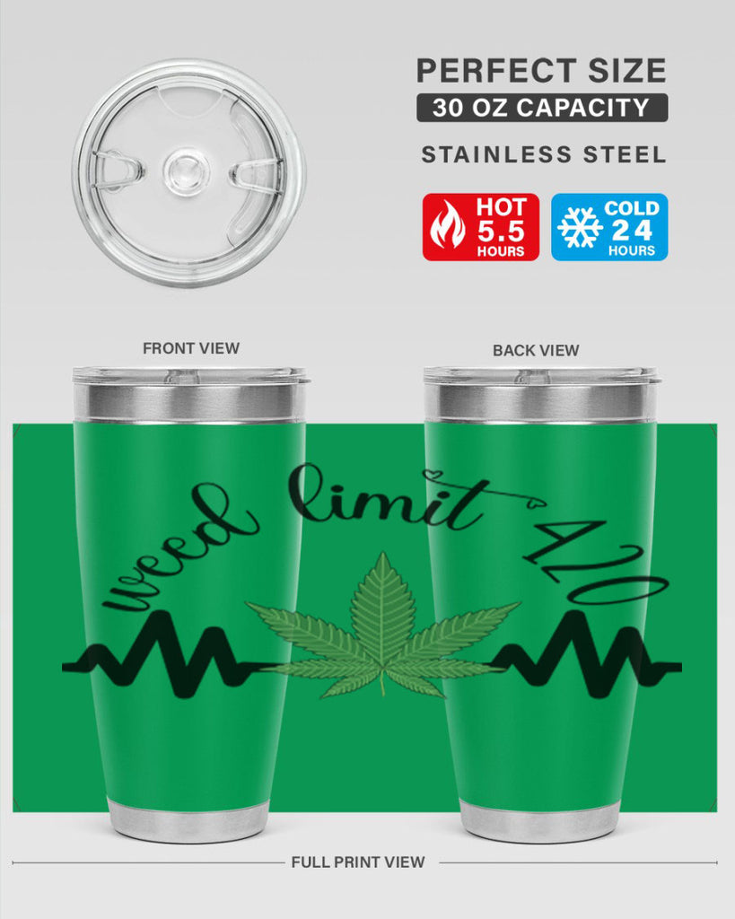 weed limit 420 cannabis heartbeat 292#- marijuana- Tumbler